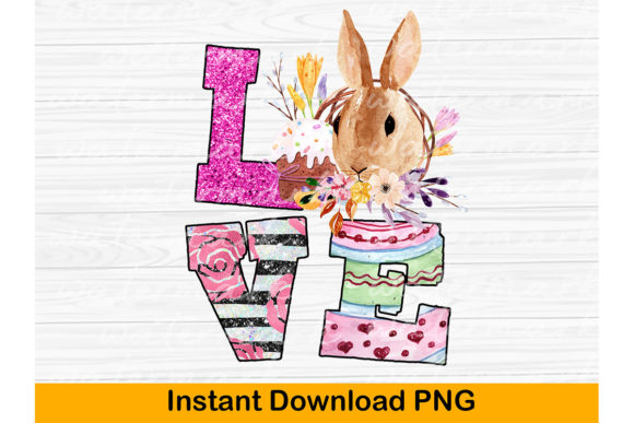 Download Floral Easter Sublimation, LOVE Bunny Pn - Floral easter sublimation Collection