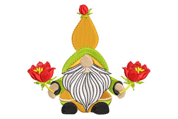 Download Christmas Gnome with Flowers - Gnome with flowers Collection