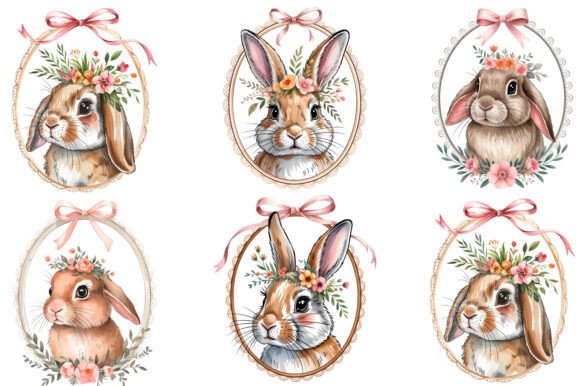 Download Vintage Easter Bunny Clipart Png Easter - Premium Resources