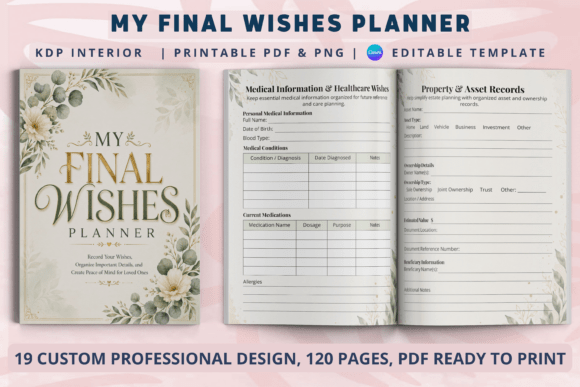 Download My Final Wishes Planner | KDP Interiors - Kdp interiors Collection