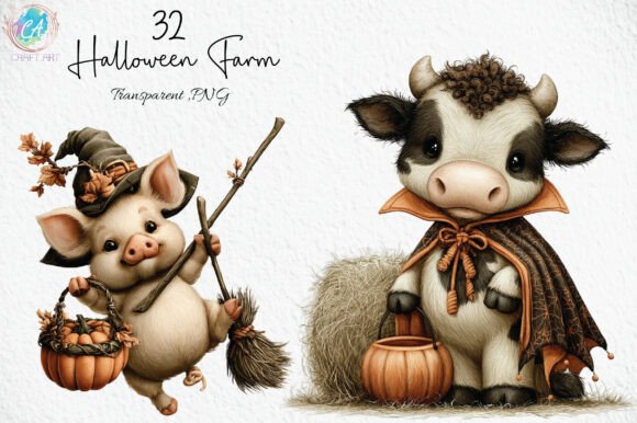 Download Cute Halloween Farm PNG Clipart - Farm png Collection