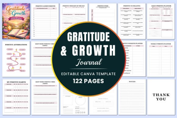 Download Gratitude &amp; Growth Journal KDP Interiors - Kdp interiors Collection