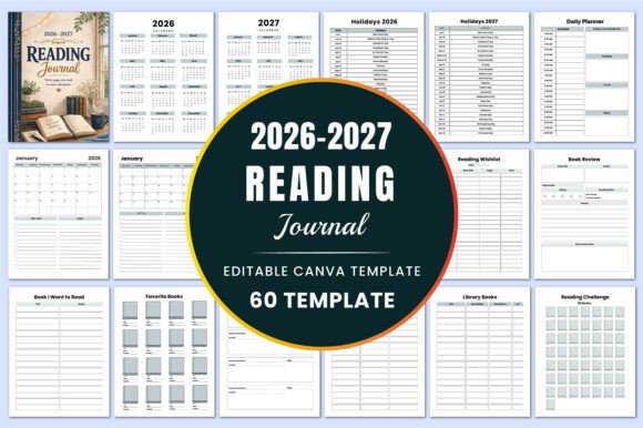 Download 2026–2027 Reading Journal KDP Interiors - Kdp interiors Collection