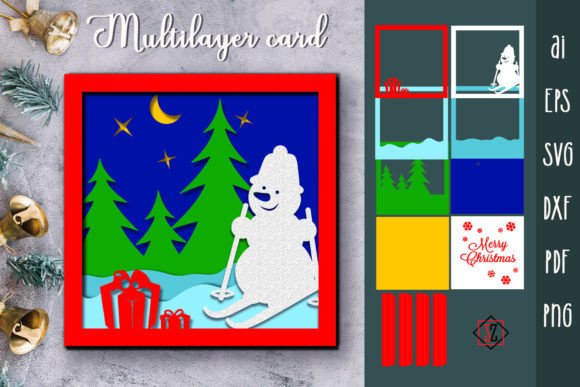 Download Multi-layer Christmas Card / DIY Crafts. - Diy crafts Collection