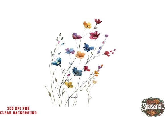 Download Watercolor Wildflower Png Clipart - Wildflower png Collection