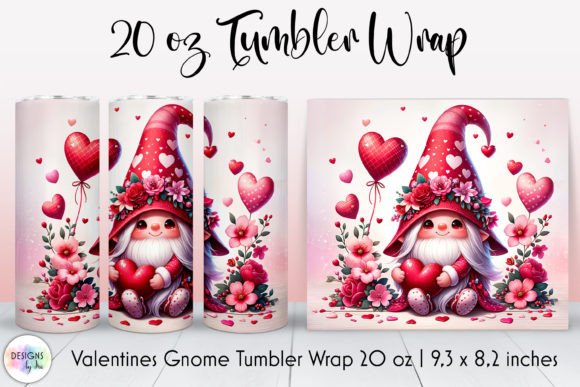 Download Valentines Gnome with Flowers Tumbler - Gnome with flowers Collection