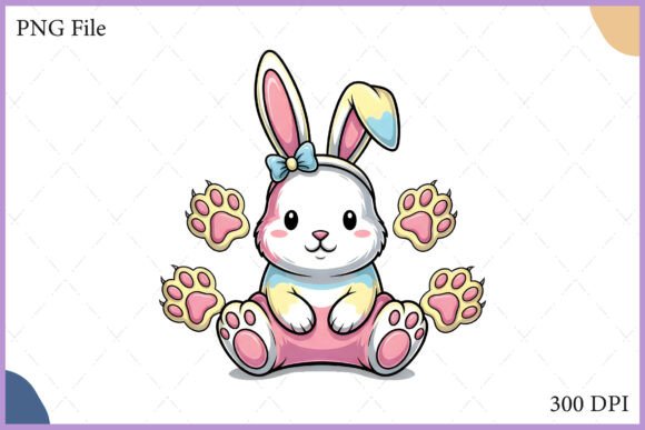 Download Kawaii Easter Bunny with Egg PNG Clipart - Premium Resources