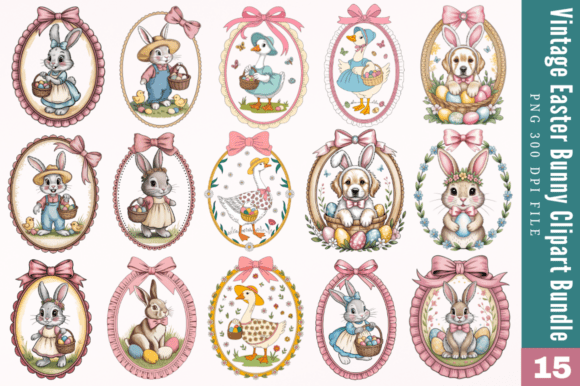 Download Vintage Easter Bunny Clipart Sublimation - Premium Resources