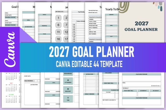 Download Editable 2027 Goal Planner KDP Interiors - Kdp interiors Collection